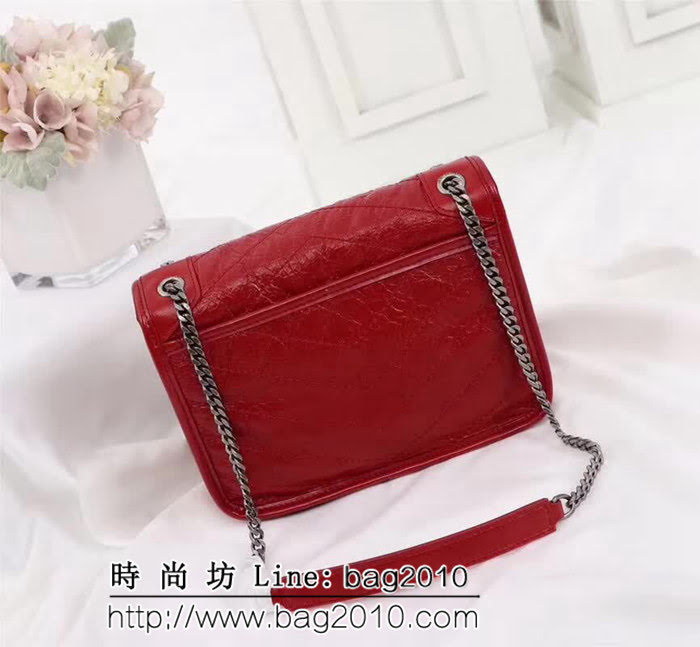 YSL聖羅蘭 新款 獨家對版 正面翻蓋鏈條包 533037 YAS1132